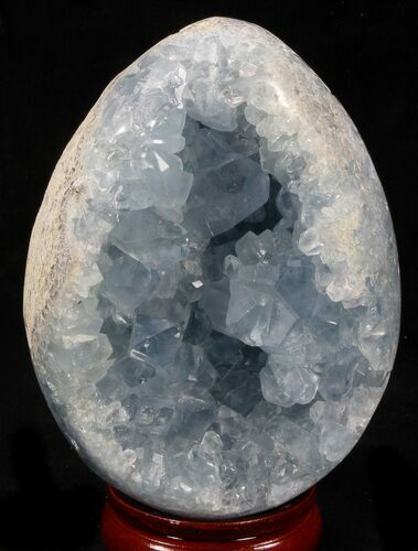 Gorgeous Celestine (Celestite) Geode Egg - Madagascar #37065
